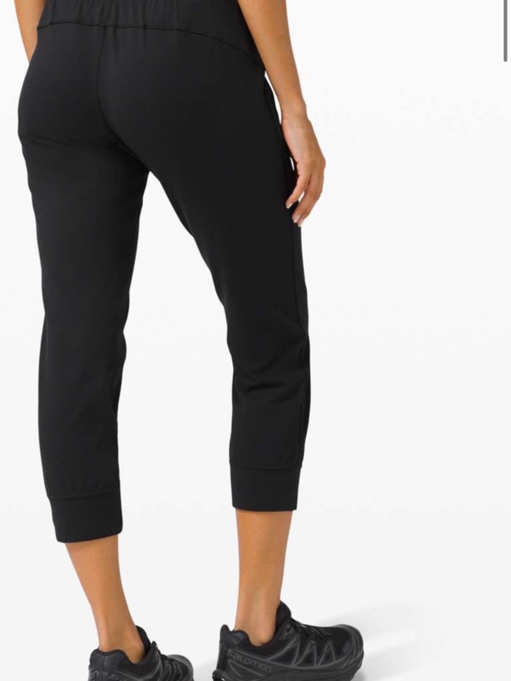 Lululemon Women’s Ready to Rulu cropped/capris joggers Black Drawstring 8 - Picture 2 of 7